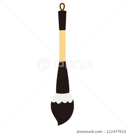 Simple calligraphy brush illustration 122477610