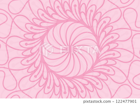 Soft pink art pattern line mandala flower background Soft pink art pattern line mandala flower background 122477901