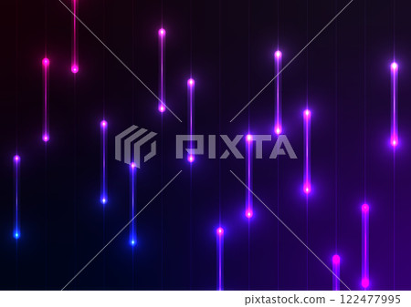 Dark purple tech neon light line pattern background Dark purple tech neon light line pattern background 122477995