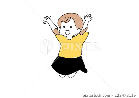 The girl who is jumping The girl who is jumping 122478139