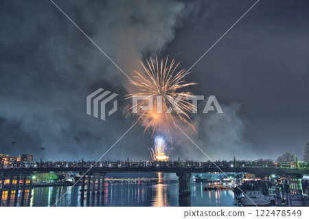 Funakoshi Festival Fireworks Display 2024 122478549