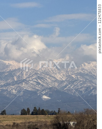 冬季的立山山脈（1月*富山縣富山市） 122478833