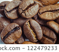 Coffee beans isolated on white background 122479233