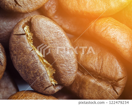 Coffee beans isolated on white background 122479234