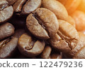 Coffee beans isolated on white background 122479236