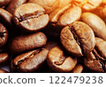 Coffee beans isolated on white background 122479238