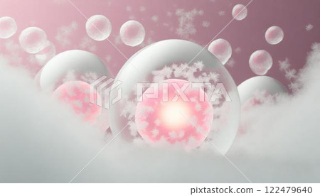 3D illustration of egg freezing and stem cell cryopreservation Cell freezing Medical material 122479640