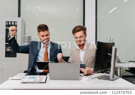 International team creative are excited business success. 122479763