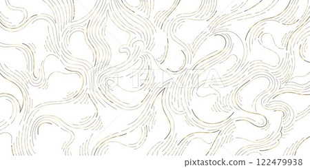 Vector wave line pattern, wood texture, luxury elegant japanese style illustration. Swirl art background, sea, ocean template. Vector wave line pattern, wood texture, luxury elegant japanese style illustration. Swirl art background, sea, ocean template. 122479938