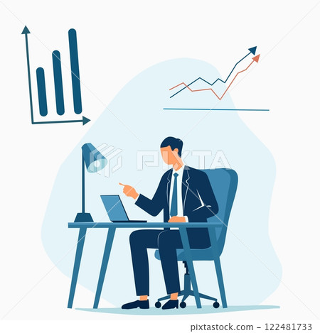 businessman at the office 122481733