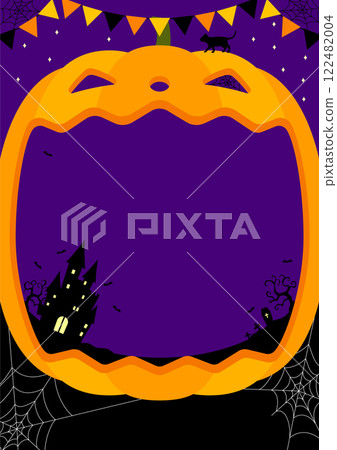 Halloween pumpkin frame 122482004