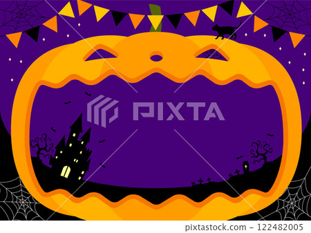 Halloween pumpkin frame Halloween pumpkin frame 122482005