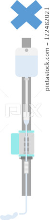 Illustration of graphic material of infusion pump (medical device) 122482021