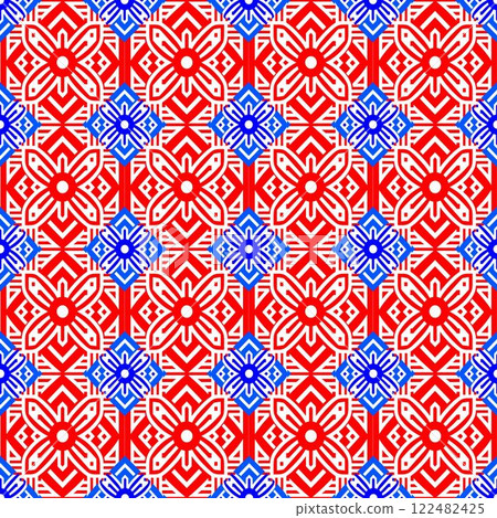 abstract geometric background with colorful triangles. 122482425