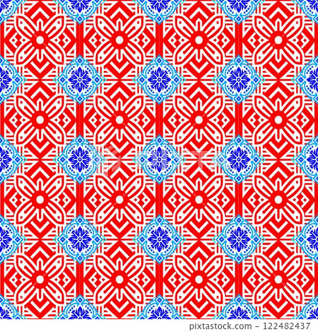 abstract geometric background with colorful triangles. 122482437