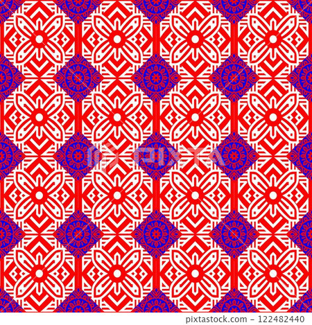 abstract geometric background with colorful triangles. 122482440