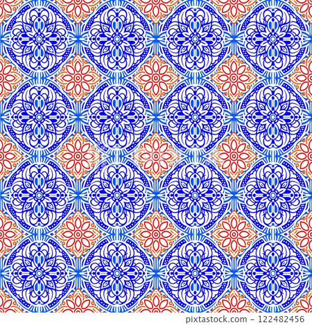 abstract geometric background with colorful triangles. 122482456