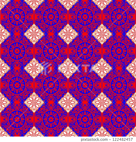 abstract geometric background with colorful triangles. 122482457