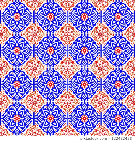 abstract geometric background with colorful triangles. 122482458