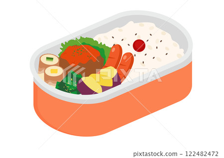Hamburger and Wiener Lunch Box Hamburger and Wiener Lunch Box 122482472