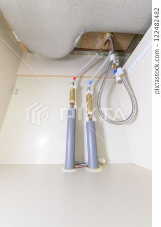 Faucet piping after replacement due to leak (before and after materials) Faucet piping after replacement due to leak (before and after materials) 122482482