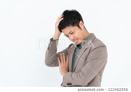 Men Office Casual Business Thinking 122482856