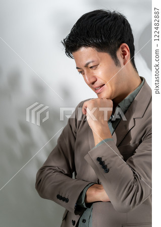 Men Office Casual Thinking Men Office Casual Thinking 122482887