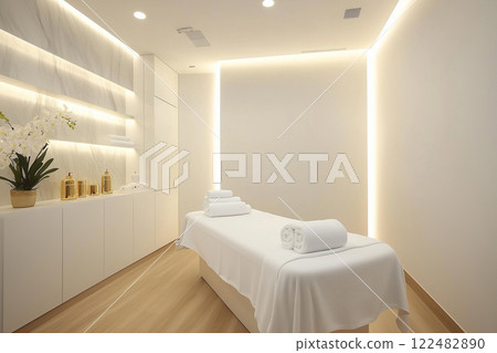 美容院時尚的室內裝潢。美麗與健康形象 美容院時尚的室內裝潢。美麗與健康形象 122482890