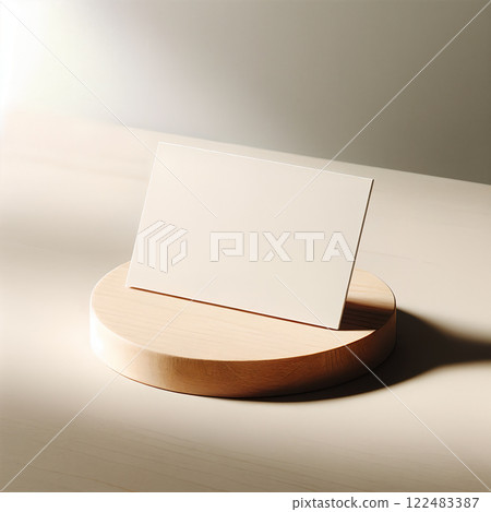 空白名片模板mockup立在圓形木板上,公司、企業、商店、工作用空白名片卡片設計模板素材圖片 空白名片模板mockup立在圓形木板上,公司、企業、商店、工作用空白名片卡片設計模板素材圖片 122483387