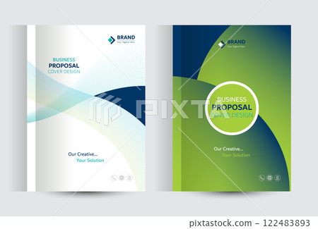 Corporate Business Proposal Catalog cover Design Template 122483893