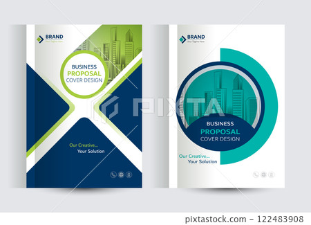 Corporate Business Proposal Catalog cover Design Template 122483908