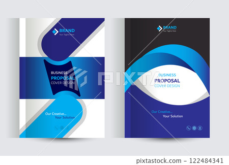 Corporate Business Proposal Catalog cover Design Templates 122484341