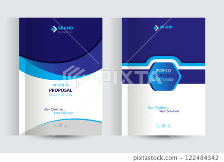 Corporate Business Proposal Catalog cover Design Templates 122484342