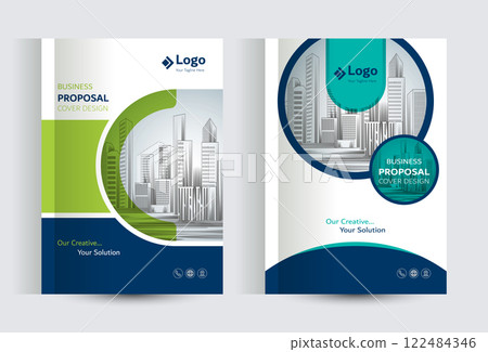 Corporate Business Proposal Catalog cover Design Templates 122484346