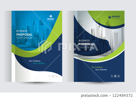 Corporate Business Proposal Catalog cover Design Templates 122484372