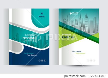 Corporate Business Proposal Catalog cover Design Templates 122484380