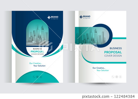 Corporate Business Proposal Catalog cover Design Templates 122484384