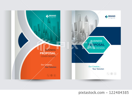 Corporate Business Proposal Catalog cover Design Templates 122484385
