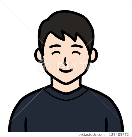 Young man icon (smile) Young man icon (smile) 122485772