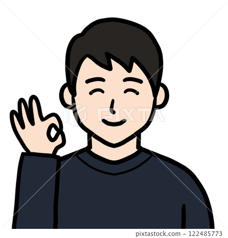 OK年輕男性偶像(微笑) OK年輕男性偶像(微笑) 122485773