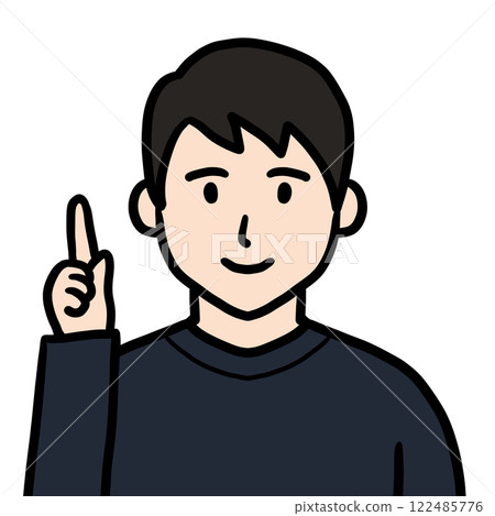 指向年輕人圖示 1 指向年輕人圖示 1 122485776
