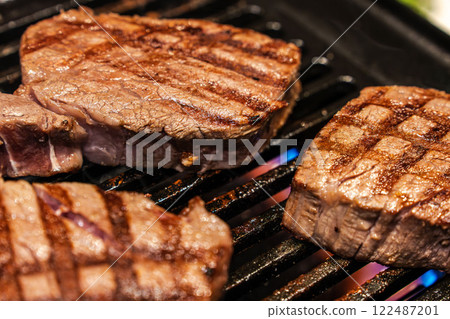 夏多布里昂牛排, 烤肉, 燒烤 夏多布里昂牛排, 烤肉, 燒烤 122487201