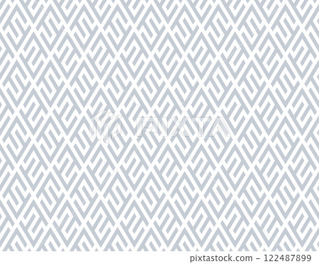 Abstract geometric pattern. A seamless vector background. White and gray ornament. Graphic modern pattern. Simple lattice graphic design Abstract geometric pattern. A seamless vector background. White and gray ornament. Graphic modern pattern. Simple lattice graphic design 122487899