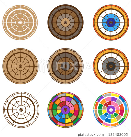 9 types of cross-sections of circles 9 types of cross-sections of circles 122488005