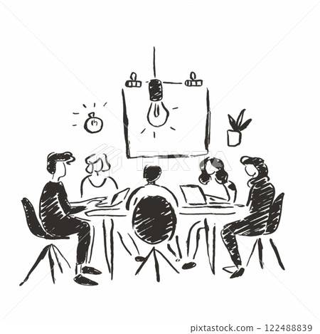 會議的簡單圖示 122488839