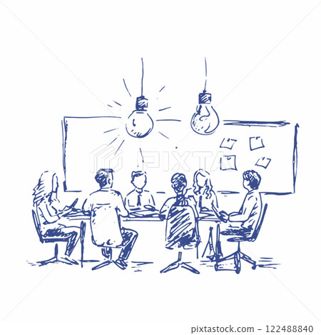 會議的簡單圖示 會議的簡單圖示 122488840