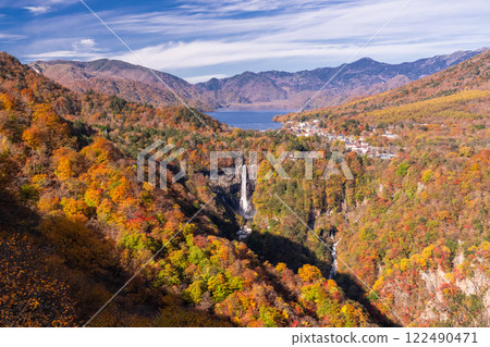maple, yellow leafe, lake chuzenji 122490471