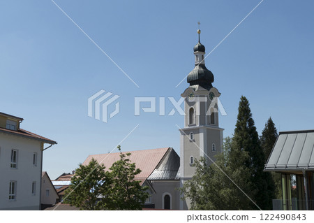 St. Gallus Church Scheidegg, Munich Way of St. James, Bavaria, Germany 122490843