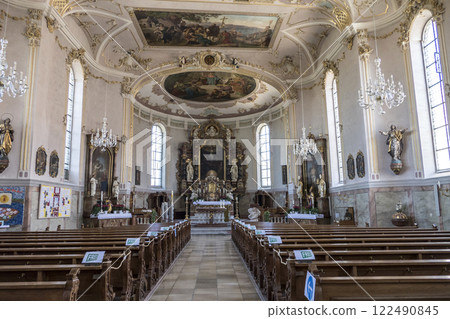 St. Gallus Church Scheidegg, Munich Way of St. James, Bavaria, Germany St. Gallus Church Scheidegg, Munich Way of St. James, Bavaria, Germany 122490845
