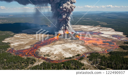 黃石國家公園/火山爆發 122490937